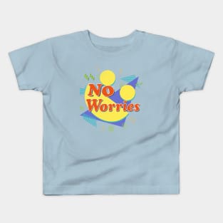 No Worries Vintage 90's Kids T-Shirt
